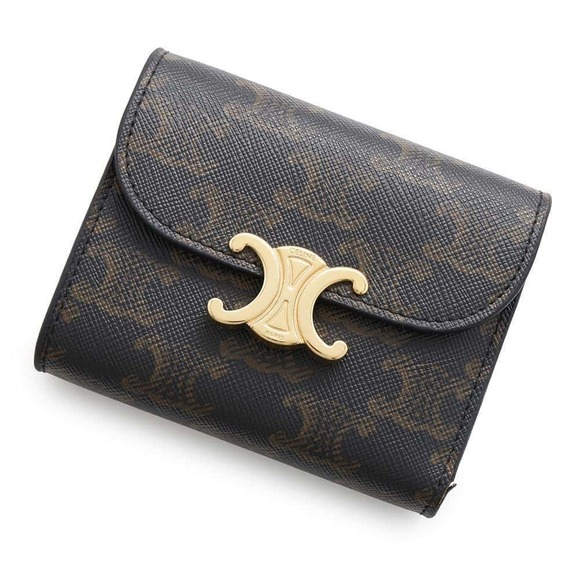 Celine Handbags - Celine Triomphe Flap Wallet